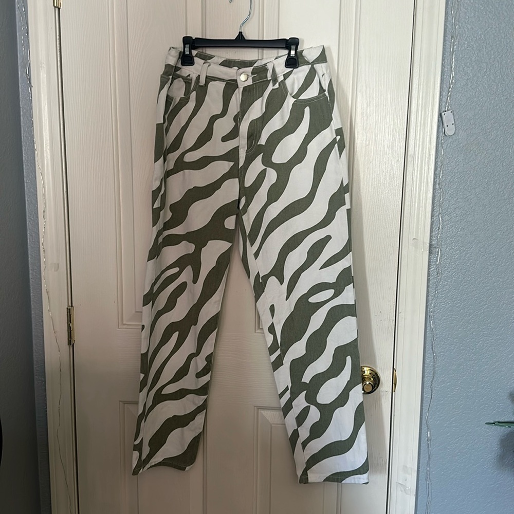 shein zebra jeans